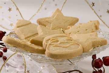 Assorted Christmas cookies.