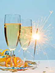 New Year champagne