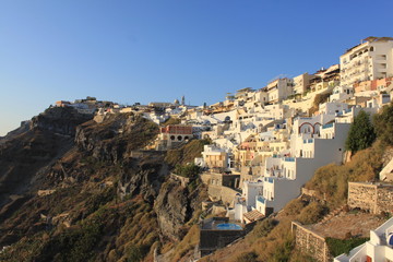 Obraz premium Village de Thira à Santorin - Cyclades - Grèce