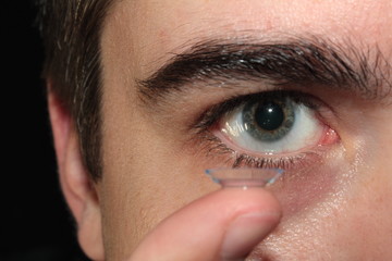 Fototapeta premium Kontaktlinse