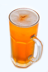 Beer mug on the table