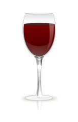 Glass of red wine