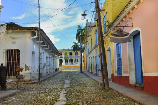 Tropical buildings in Trinidad, cuba
