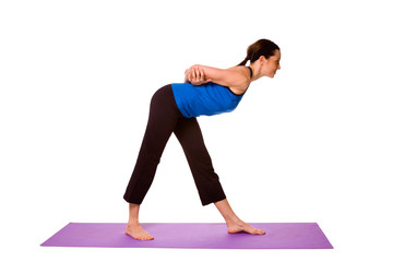 Naklejka premium Woman in Yoga Position