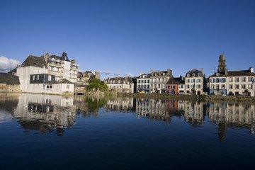 view of the city of landerneau