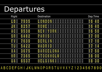 Make a Airport Arrivals or Departures Board