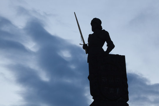 Bruncvik - famous statue in Prague