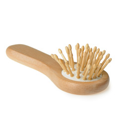 Wooden hairbrush