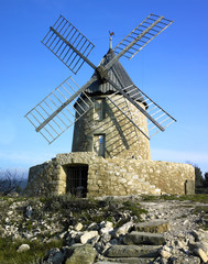 windmill, Villeneuve Minervois, France