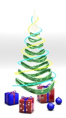 albero di natale con regali