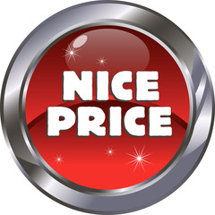 Xmas button 34 - red