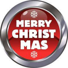 Xmas button 36 - red