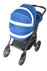 baby carriage isolated on white