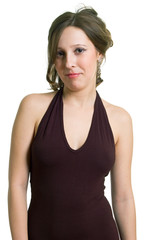 Fototapeta premium young girl in brown