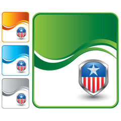 patriot shield colored wave backgrounds