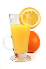 Glass of an orange juice