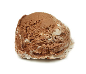 Chocolate ice cream scoop
