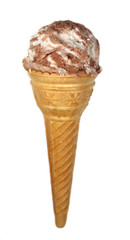 Ice cream on white background