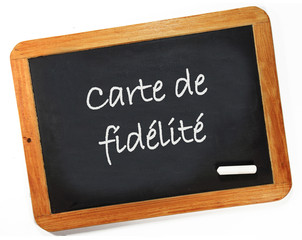 Obraz premium carte de fidélité