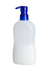 plastic battle on white background