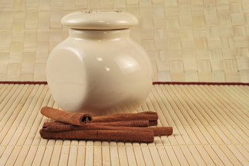 Spices - sticks of cinnamon