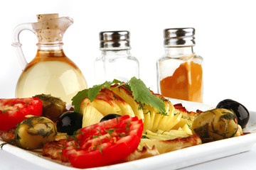 baked potatoes with spices