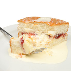Cake and cream