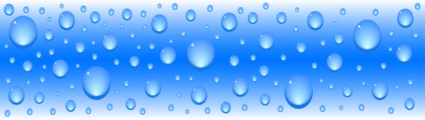 Banner with drops vector illustration