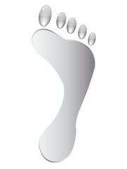 Fototapeta na wymiar Human footprint illustration