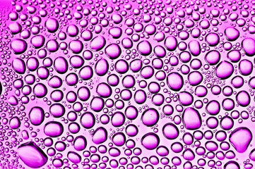 beautiful colorful drops on the glass