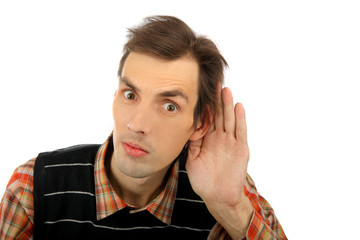 man portrait isolated