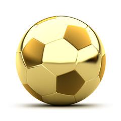 Golden soccer ball