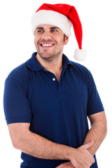 Santa man posing indoor studio