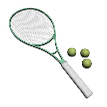 tennis schläger grün