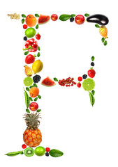 Fruit and vegetables lettre 
