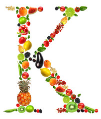 Fruit and vegetables lettre 