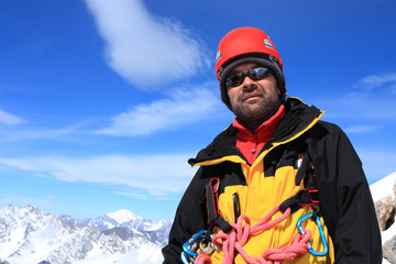Climber on the top