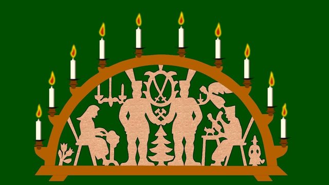 traditioneller Lichterbogen