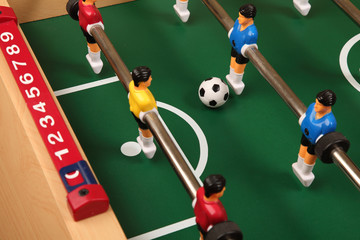 Fototapeta premium Football Table Scoring a Goal