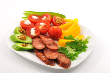 Sausage and Vegetables