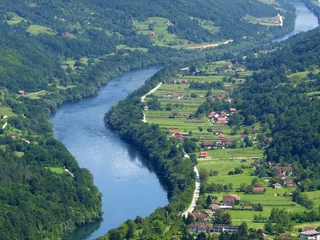 Wandcirkels plexiglas river Drina © Željko Radojko