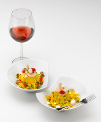 copa vino y tapas