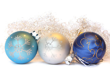 Christmas balls and a tinsel