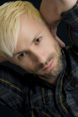 Obraz premium Man face portrait
