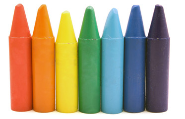 Seven color chalks