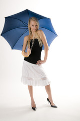 Nice women with umbrella