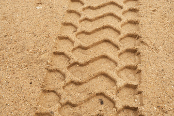 Trail in the sand