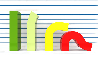 The diagramme of decline of front