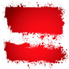 Obraz premium blood red ink banner