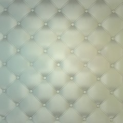 Sepia luxury buttoned white leather